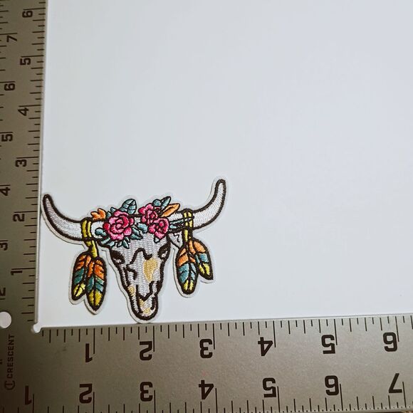 Iron‎ On Patch-Crafts Material DIY Accessory-Goat Flowers - Picture 2 of 3